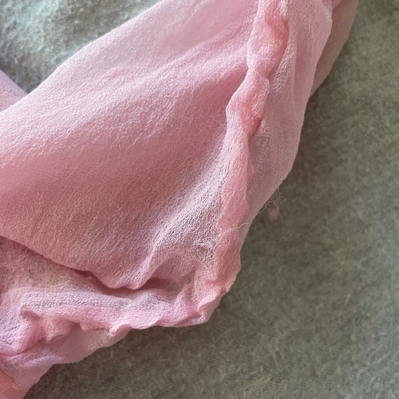 Clueless inspired blouse oversized sheer pastel pink - Picture 13 of 14